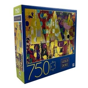 750 Piece Jigsaw Puzzle Art Gold Dore Abstract Triangles 2019 - New Never Opened